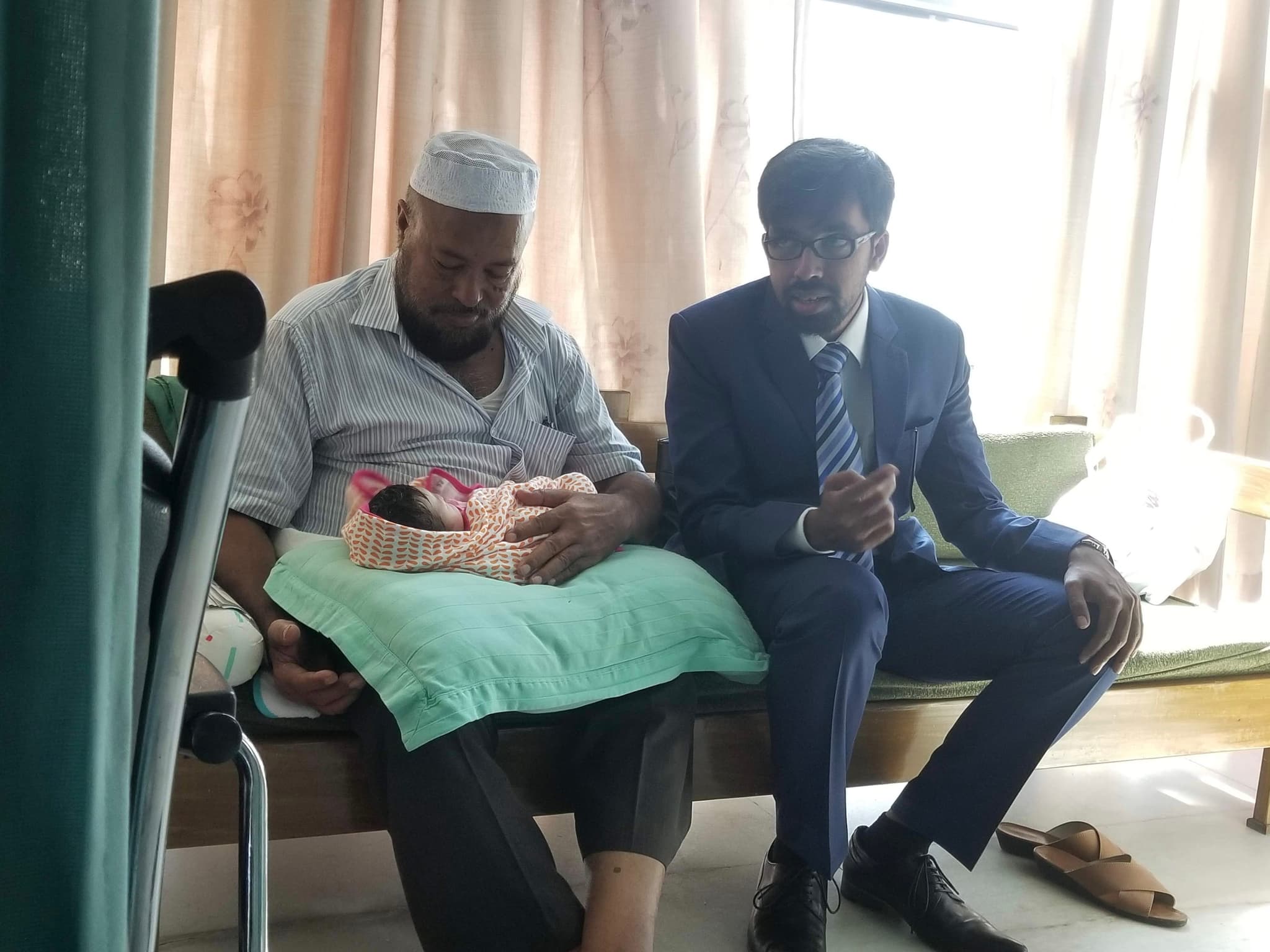 With my dear Grandpa and daddy