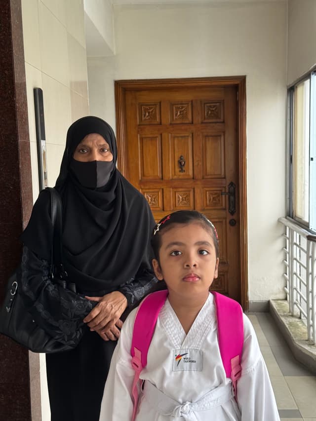 Taekwondo with grandma 🥋