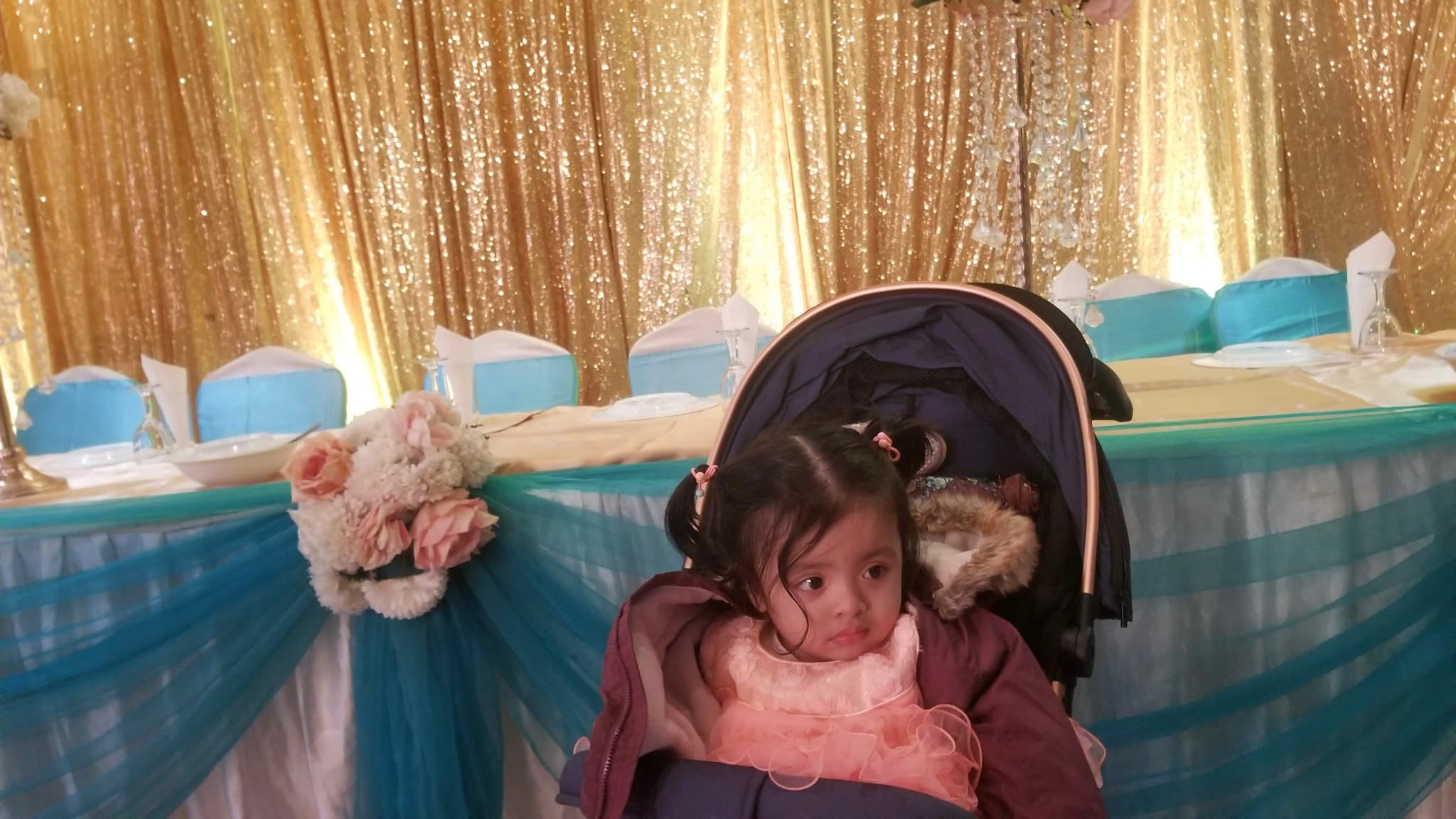 Waiting at a wedding